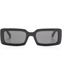 Dolce & Gabbana - Logo-Print Rectangle-Frame Sunglasses - Lyst