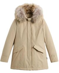 Woolrich - Fur-Trimmed Hooded Jacket - Lyst