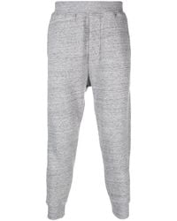 DSquared² - Embroidered-Logo Cotton Track Pants - Lyst