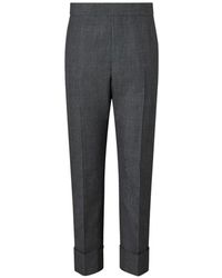 Thom Browne - High Twist Wool Trousers - Lyst