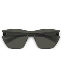 Saint Laurent - Occhiali Da Sole Con Montatura A Giorno - Lyst