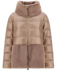 Herno - Ultralight Faux Fur-Trimmed Puffer Jacket - Lyst