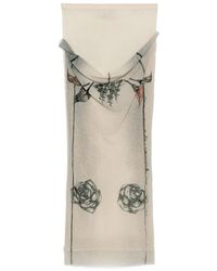 Jean Paul Gaultier - Midikleid mit Tattoo-Print - Lyst