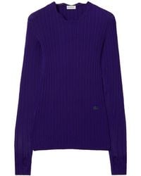 Burberry - Equestrian Knight Ribbed-knit Top - Lyst