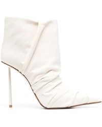 Le Silla - Fedra 120mm シャーリング レザーアンクルブーツ - Lyst