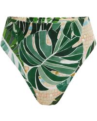 FARM Rio - Leaf-Print Bikini Bottoms - Lyst