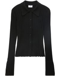 Filippa K - Knitted Flared-cuff Shirt - Lyst
