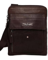 Aeronautica Militare - Logo-Plaque Leather Belt Bag - Lyst