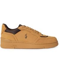 Polo Ralph Lauren - Baskets Open Masters À Empiècements En Nubuck - Lyst