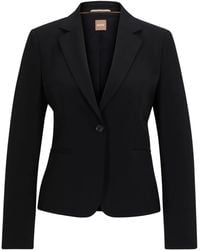 BOSS - Single-Breasted Notch-Lapels Blazer - Lyst