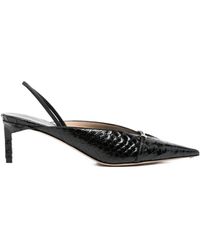 Tom Ford - 65 Patent Python-Printed Slingback Pumps - Lyst