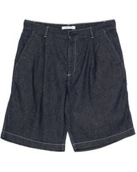 Samsøe & Samsøe - Samandla Pleated Contrast-Stitch Shorts - Lyst