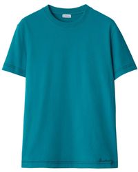 Burberry - T-Shirt mit Kontrastnähten - Lyst