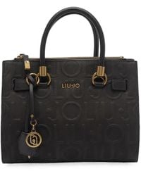 Liu Jo - Small Logo-Debossed Satchel Bag - Lyst