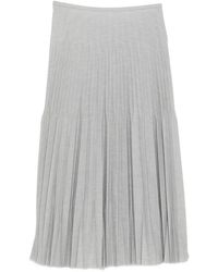 JNBY - Pleated Midi Skirt - Lyst