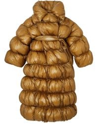 DIESEL - Quilted Belted Long Coat - Lyst