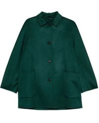 Max Mara - Jas Met Opgestikte Zak En Knopen - Lyst