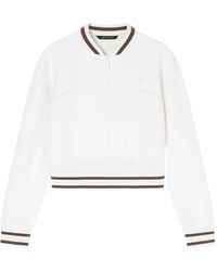 ARMANI EXCHANGE - Striped-Trim V-Neck Sweater - Lyst