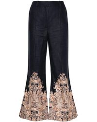 Zimmermann - High Waist Flared Broek - Lyst