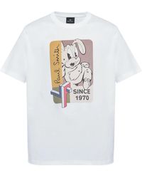 Paul Smith - Crewneck Printed T-Shirt - Lyst