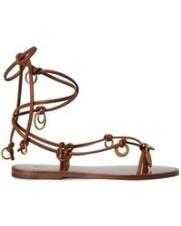 Polo Ralph Lauren - Ring-Embellished Knot-Detail Sandals - Lyst
