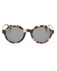 Zadig & Voltaire - Tortoiseshell-Effect Round-Frame Sunglasses - Lyst