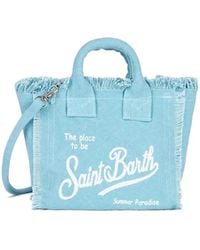 MC2 Saint Barth - Mini Vanity Frayed Tote Bag - Lyst
