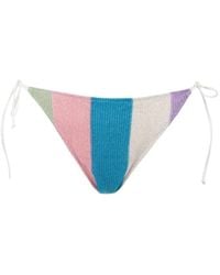 MC2 Saint Barth - Marielle Striped Side-Tie Bikini Bottoms - Lyst
