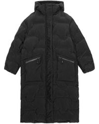 Ganni - Hooded Quilted Coat - Lyst