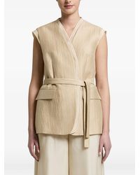Peserico - Belted Gilet - Lyst