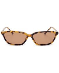 Linda Farrow - Lunettes De Soleil À Monture Rectangulaire - Lyst