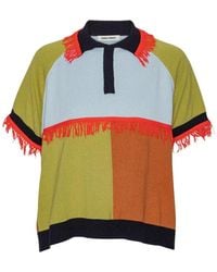 Henrik Vibskov - Colourblock Fringed Polo Shirt - Lyst
