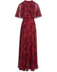 Giambattista Valli - Floral-Print Silk Maxi Dress - Lyst
