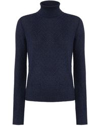 Missoni - Chevron-Pattern Turtleneck Sweater - Lyst