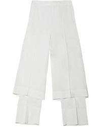 Issey Miyake - Two As One Layered Pressed-Crease Trousers - Lyst
