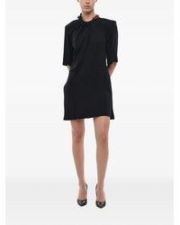 Stella McCartney - Falabella Chain-Detail Draped Mini Dress - Lyst