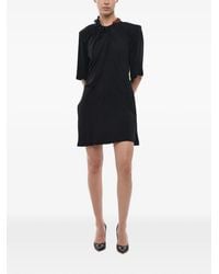 Stella McCartney - Falabella Chain-Detail Draped Mini Dress - Lyst