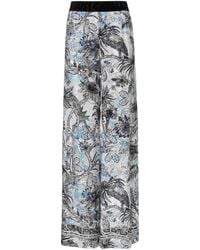 Just Cavalli - Floral-Print Trousers - Lyst