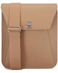 Akris - Grained Leather Turn-Lock Cross Body Bag - Lyst