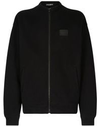 Dolce & Gabbana - Sweater Met Logopatch En Rits - Lyst