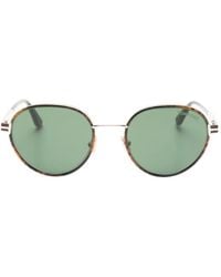 Tom Ford - Lunettes De Soleil Jet-02 À Monture Ronde Effet Écaille De Tortue - Lyst