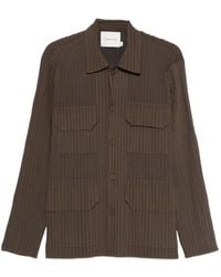 GONGDID DESIGN - Pocketed Textured Shirt - Lyst