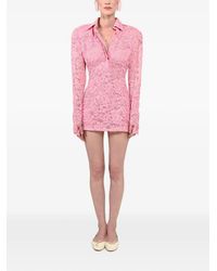 ROWEN ROSE - Lace Long-Sleeve Dress - Lyst