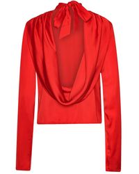 ROTATE BIRGER CHRISTENSEN - Cowl-Back Top - Lyst