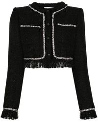 GIUSEPPE DI MORABITO - Cropped Bouclé Jacket - Lyst