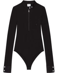 Courreges - Body Met Lange Mouwen En Rits - Lyst