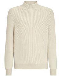 Brunello Cucinelli - Cashmere English-Rib Turtleneck Sweater - Lyst
