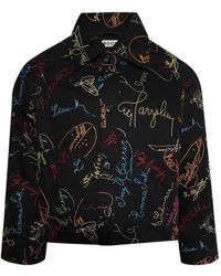 Bode - Signature Scrawl Jacket - Lyst