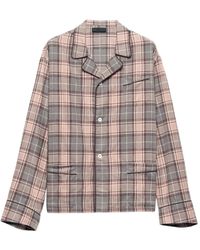 Prada - Checked Patch-Pocket Shirt - Lyst