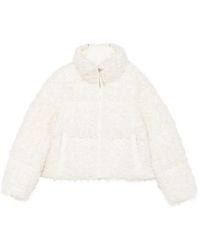 Mackage - Dunya Shaggy-Knit High-Neck Jacket - Lyst